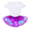 Clothing Sets Mini Tutu Skirt Girls Princess Pettiskirt Party Ballet Tulle Dress Summer Baby Clothes Toddler SetClothing