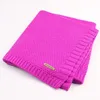 Knitted born Blankets Super Soft Stroller Wrap Infant Swaddle Kids Inbakeren Stuff For Monthly Toddler Bedding 220519