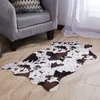 Carpetes 75x110 cm tapetes de estampa de leopardo Anti -cadeira de cadeira de cadeira Faux Cowhide Skin Carpet Area Furry Rug Room Bedroom Mat Home Decorcarpe