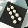 Candelier Dangle Elegancia Pendientes Pearl Pearl Tassel Moda de cuentas de joyas de joyas de moda larga