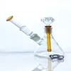 I Stock Borosilicate Glass Hookah Mini Conversion Rig 2 i 1 (GB-313) Kombination Bongs