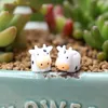 Other Festive & Party Supplies 5pcs/lot MINI Cows Simulation Animal Figurine Birthday Cake Topper Garden Ornament Miniature Figurines Bonsai