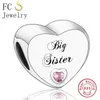 925 Silver Fit Charm 925 Bracelet papa maman fils fille fille amour perle de faire maman grand-mère berloque charmes ensemble pendant bricolage fine perles bijoux8348916