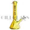 10 "Placage couleur narguilé capteur de glace bécher bong pipe avec clou de quartz coloré Shisha Unique dab rig avec bol de 14,4 mm