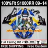 OEM Fairings Kit For BMW S 1000RR 1000 RR S1000-RR 09-14 2DH.90 S-1000RR S1000 RR 2009 2010 2011 2012 2013 2014 S1000RR 09 10 11 12 13 14 Injection Mold Body hot blue