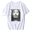 Homens camisetas Camiseta Verão Roupas Famosas Jesus Cristo Homens T-shirt Celebridade Estrela Um na Cidade Tshirt Algodão Harajuku 300B