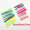 100pcs 5cm 6cm 7cm 7cm Balıkçılık Arifik Lures Aydınlık ahtapot etek kalamar cazibesi teçhizat yumuşak yem lures 2208173174222