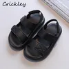 Fashion Childrens Sandals Simplicity Pinkycolor Beach Shoes For Boy Girls Summer Pu Leather Soft Sole Breathable Kids Shoes 220621