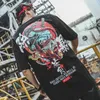 コットンクール特大TシャツゴシックハイストリートヒップホップTシャツ男性女性サマーブラウスハラジュクルーズデビルTシャツストリート220712