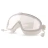 Utomhus simglasögon öronpropp 2 i 1 uppsättning för barn anti-dimma UV skydd simning glasögon med öronproppar i 4-15 år barn g220422