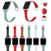 حزام جلدي نحيف لـ Apple Watch Band 41mm 40mm 38mm 44mm 42mm 45 مم نساء حزام سوار Wristband Belt