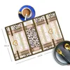 Signage classique Set de table Pads signalisation Old Flower and Rope Pattern Design Imprimé PU tissu Mat Pad 11 couleurs pour dîner maison hôtel café Décoration de table