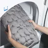 Cobblestone Emed Bathroom Bath Mat Nonslip Carpets In Wash Basin Bathtub Side Floor Rug Shower Room Doormat Memory Foam Pad 220722