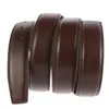 Belts 3.5cm Width Leather Belt Strap With Holes No Buckle Suitable For Pin Smooth Black Cofee