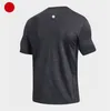 LL 남성용 티셔츠 언더셔츠 메쉬 통기성 스포츠 운동 러닝 조깅 티셔츠 피트니스 근육 보디 빌딩 반바지 슬리브 셔츠