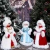 50 cm Navidad Santa Claus Muñecas Candy Cubier Caja Decoración de juguete Nieve Muñeca Muñeca Regalo de Cumpleaños Niños Inicio Navidad Decoración Adornos 220316