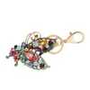 Nyckelringar ryggsäck hängande prydnad nyckelhallen hänge dekorativa glänsande nyckelchainkeychains förbi22