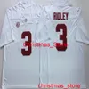 Alabama Crimson Tide College Jersey 22 Najee Harris 17 WADDLE 2 HENRY 3 RIDLEY stitched 13 Tu. Tagovailoa white red