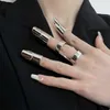 2022ss Metal Nail Set Anello Faraone Ins Indossare Armatura Nicchia Nail Art Hip-Hop Moda All-Fiammifero Accessori per gioielli Donna