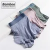 HSS NEW STIL TREND LIGHT Luxury Men s Underwear Bamboo Fiber Seriesless Men boxers andningsbara korta Homme underbyxor LOT LJ201109