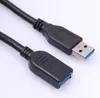 USB 3.0 USB3.0 Man till kvinnlig Datum Kabel Adpeter 13 tum 13Inch Super Speed ​​Black for PC Notebook 100 stycken upp i lager