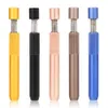 Metal One Hitter Bat Spring 80MM Alluminio Fumo Herb Pipe Sigaretta Piroga Tubi Accessori per tabacco Colore della miscela all'ingrosso