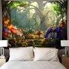 Dream Forest Tapestry Bohemian Things To Decor The Room Tappeti da parete Home Living Decoration Pendant Tapiz J220804