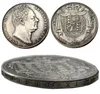 Уф (80) -UF (81) Великобритания Craft William IV Доказательство короны 1831/1834 Посеребренные буквы края копия монеты металлические уплотнения производства