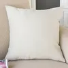 Пустая тепловая тепловая подушка для печати для дивана для дивана подушка с твердым цветом наволочка хлопковое льняное домашнее декор 220507