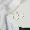 Baumeln Kronleuchter POXAM 2022 Mode Koreanische Aussage Acryl Ohrringe Für Frauen Vintage Geometrische Harz Oval Tropfen Hochzeit Schmuck