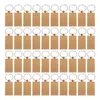 Sleutelchains pc's blanco houten sleutelhanger rechthoekige sleutel diy houten tags kunnen cadeau -toetsenskeychains graveren