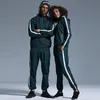 New Sauna Sports Suits Womens Mens Gym Running Jackets Pants Set Outdoor Fitness Lose Weight Sweating Lovers Sportswear 201128