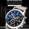 Luxe heren Business Quartz Rvs Ronde Dial Casual Horloge Horloges 2022 Moderne Klassieke Horloges Man