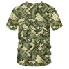 UJWI Großhandel Sommer T-Shirt Custom Kleidung Hersteller Military Camouflage O Neck T-shirt Männer Casual Hip Hop Streetwear 220619