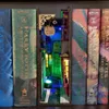 Medieval Bookshelf Insert Ornament Wooden Dragon Alley Book Nook Art Bookends Study Room Bookshelf Figurines Craft Home Decor H1102002628