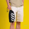 1212New 2022 Marca Mini Hombres Off Cinturón de lona amarillo Bolso de hombro blanco Paquete de pecho de lona Bolsas de cintura Satchel multiusos Messenger186g