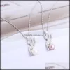 Paramètres de bijoux S925 Sterling Sier pendentif exquis fée perle bricolage accessoires montages femmes collier supports pour 8Mm perles goutte livrer