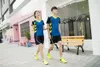 Men's Tracksuits Badminton Suit de badminton Men e feminina Tabel Tennis camisa de tênis Summer Running Breathable Rápida de secagem rápida