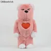 New Bearbrick Pink Plush Love Building Build Bear Bear 400 ٪ Trendy Threndy Toy Doll Ornament Gift 28cm