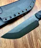 Высокая качественная выживаемая нож 2022 TK Прямой нож A8 Black Stone Wash Blade G10 Ручка с фиксированным лезвием с Kydex