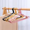 5/10Pcs Hangers Clothes Anti-Slip Alloy Aluminium Kleerhangers Naadloze Metalen Droogrek Kledingkast Organizer Clothes Rack 220408