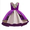 Girl Kid's Elegant Princess Bridesmaid Dress Flower Dress For Party Wedding Kawaii Tulle 2-10Y Children Cute Clothing