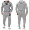 Spring Men Tracksuits Brand LOGO Sportswear Autumn Men's Sets Jacket + Pants Casual Male Gyms Sweatshirt 2 Piece Set S-3XL