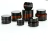 Förpackningslådor UV -skydd 5 ml Amber Glass Cream Burs Packaging -flaskor