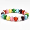 Bracelets en pierre naturelle pour femmes et filles, brins de perles faits à la main, breloque colorée, bijoux de Club de fête en plein air, 6mm, 8mm, 10mm