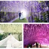 12pcs wisteria人工花を吊る花輪vineラタンフェイクフラワーストリングシルクフラワーホームガーデンウェディングデコレーション25627845