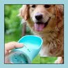 Hundeschalen Feeder versorgt Haustier Hausgarten LL Katzenflasche tragbare Reisebecher Outdoor Feeder Wasser trinken b dhaon