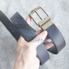 Ceinture de créateur à boucle pour hommes, ceinture double face à carreaux à aiguille, luxe 5731899