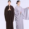 Meditação de roupas étnicas zen shaolin hanfu roupas tradicionais chinesas para manto budista de figurinos de monge