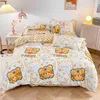 New Thickened Pure Cotton Four Piece Set of All Bed Sheet Quilt Cover Small Fresh Bedding